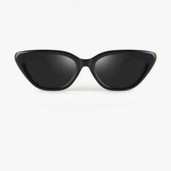 Blue Gem Black Cat Eye Sunglasses - Picture 1 of 5